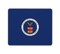 Mouse Pad Flag The United States Department Of Labor Stitched Edges Mouse Mat Anti-Slip Rubber Base Desk Pad For Home Office Desk 25X30Cm