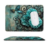 Mouse Pad Flower Small Mouse Mat 25x20 cm with Stitched Edge, Waterproof Mousepad Smooth Surface Premium-Textured Mousepad with Non-Slip Rubber Base, for PC Laptop Office&Home small Desk Mat uk-428