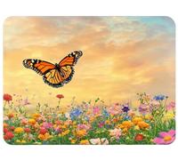 Mouse Pad Flowers Mouse Mat 7.87x5.9in Desk Mat Office Accessories Improves Speed and Accuracy Mousepad Stitched Edges and Anti Slip Rubber Base for Esport, Gaming, Gifts, Butterfly Desk Pad, Model684