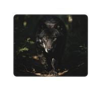 Mouse Pad for Computer and Laptop Non-Slip Mouse Mat for Office and Gaming | Wolf In The Forest Desk Mat Smooth Surface With Stitched Edges For Easy Mouse Movement Office And Gaming Use 25 X 30cm