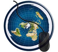 Mouse Pad for Computers,Gaming Mouse-Pads Office for Laptop Mouse Mat for PC Non Slip Mice Pad Flat Earth Map Model 2T680