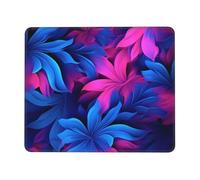 Mouse Pad for Gaming 10 x 12 inch Blue Flower background Mousepad Cute Square Mousepad Non-Slip Rubber Base Mouse Mat with Designs for Laptop Computer Office