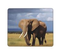 Mouse Pad for Gaming 7.9 x 9.5 in Grassland Elephant Mousepad Cute Square Mousepad Non-Slip Rubber Base Mouse Mat with Designs for Laptop Computer Office