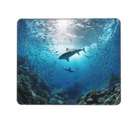 Mouse Pad for Gaming 7 x 8.6 in Animals The Ocean Mousepad Cute Square Mousepad Non-Slip Rubber Base Mouse Mat with Designs for Laptop Computer Office