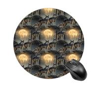 Mouse Pad For Office Desk, Women Men Cute Smooth Laptop Computer Mousepad, Multi Functional Reusable Mouse Pads, Full Moon Wild Wolf Art
