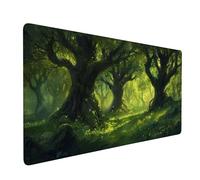 Mouse Pad Forest Mouse Mat Green Desk Mat, 800x300x3mm Large Mousepad, Waterproof & Durable Mousemat, Gaming Mouse Pad with Anti-Slip Rubber Base, Desk Accessories for Decor Woman/Men Gifts J1-690
