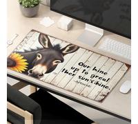 Mouse Pad Funny A Donkey'S Face With A Sunflower And A Humorous Quote. Mouse Pad Mousepad Gaming Funny Mousepads
