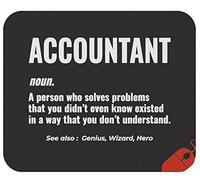 Mouse Pad Funny Accounting Accountant Finance Cup Desk Mat Non-Slip Mousepad Soft Mouse Mats For Office Work Computers 25X30CM