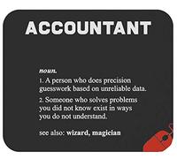 Mouse Pad Funny Accounting Accountants Accountant Definition Meaning Coworker Desk Mat Durable Mousepad Non-Slip Mouse Mats For Work Office Computers 25X30CM