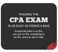 Mouse Pad Funny Accounting Accountants Certified Public Accountant Shirt Cpa Exam Desk Mat Non-Slip Mousepad Comfort Mouse Mats For Work Computers Office 25X30CM