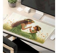 Mouse Pad Funny Work A Mother And Daughter Share A Tender Moment In A Field Of Flowers. Mouse Pad Desk Pads Funny Mouse Pads For Desk