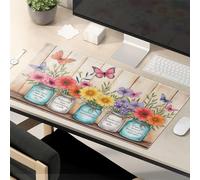 Mouse Pad Funny Work Floral Jar Arrangements With Inspirational Quotes Mouse Pad Gaming Mouse Pad Gaming Mousepad