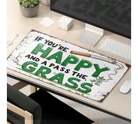Mouse Pad Funny Work If You'Re Happy, Pass The Grass. Mouse Pad Mouse Mat Funny Mouse Pads For Work