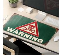Mouse Pad Funny Work Warning: Danger Ahead Mouse Pad Gaming Mouse Pad Gaming Mousepad