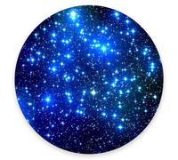 Mouse Pad, Galaxy Stars Mouse Pad, Washable Round Cloth Mousepad For Gaming Office Laptop, Non-Slip Rubber Cute Computer Mouse Pads For Wireless Mouse, Cute Mouse Pads For Desk 7.8 X 7.8X0.12 Inches