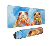 Mouse Pad Gaming Large Desk Pad 600x400x3mm Washable XL Mouse Mat,Guinea Pig Mouse Pad with Anti-Slip Rubber Base, for stable Grip on smooth surfaces, Extended Mouse Pad for Office & Home Q-648
