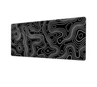 Mouse Pad Gaming Large Desk Pad Digital Printed Washable Large Mouse Mat Minimalist Topographic Map Desk Mat with Anti-Slip Rubber Base Extended Mouse Pad for Office & Home (80*30cm,Color 1)