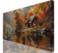 Mouse Pad Gaming Mouse Pad Man Desk Mat Large 1500 x 800 x 3mm XXL Mousemat Landscape Long Computer Keyboard Mousepad with Anti-Slip Base, Stitched Edge Desk Pad for Office, Gaming & Work H0-1095
