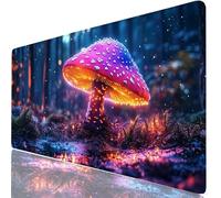 Mouse Pad Gaming Mouse Pad Mushroom Desk Mat Large 1200 x 600 x 3mm XXL Mousemat Purple Long Computer Keyboard Mousepad with Anti-Slip Base, Stitched Edge Desk Pad for Office, Gaming & Work H0-894