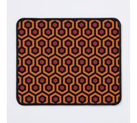 Mouse Pad Geometric Pattern: Looped Hexagons: Orange/Red/Black 11.8 x 9.8 inch Computer Mat Gaming Office Mousepad