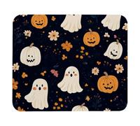Mouse Pad, Ghosts Flowers Pumpkin Lantern Comfortable Mousepads Non-Slip Mouse Mat For Computer Home Pc 25X30Cm