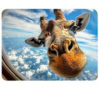 Mouse Pad Giraffe Mouse Mat 9.84x8.2in Desk Mat Office Accessories Improves Speed and Accuracy Mousepad with Stitched Edges and Anti Slip Rubber Base for Esport, Gaming, Gifts, Sky Desk Pad, Model762