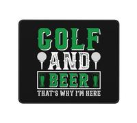 Mouse Pad Golf And Beer That S Why I M Here Mouse Pads For Desk Improves Speed And Precision Mice Mat Wear Resistant For Work Office Computer 25X30Cm