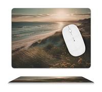 Mouse Pad Grass by The Seaside Mouse Mat Washable Non-slip Mouses Mats for Man Woman Laptop Gaming Desk Pad Desktop Protector Mat for Office Home Work
