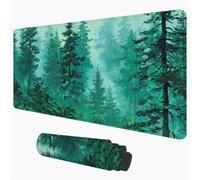 Mouse Pad Green & Forest 90 x 40 cm Desk Mat, Office Table Blotter 1D#292