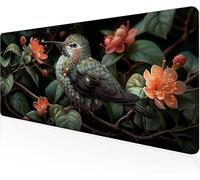 Mouse Pad Green Gaming Mouse Pad Birdie Large Desk Mat 1000x400x3mm,Work From Home Essentials Non-Slip Rubber Base Special Textured Water-Resistant Surface Wear-Resistant Desk Matt For Laptop Y1-584