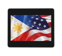 Mouse Pad Half American Flag And The Philippines Desk Mat Comfort Mousepad Soft Mouse Mats For Home Computers Work 25X30CM