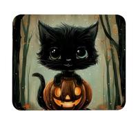 Mouse Pad, Halloween Cat Pumpkin Multifunctional Mouse Mat Comfortable Mousepads For Work Pc Studying 25X30Cm