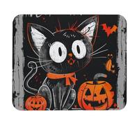 Mouse Pad, Halloween Cat Pumpkin Professional Mousepads Durable Mouse Mat For Gamer Laptop Typing 25X30Cm