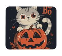 Mouse Pad, Halloween Cat Pumpkin Professional Office Mousepad Comfortable Mousepads For Work Laptop Home 25X30Cm