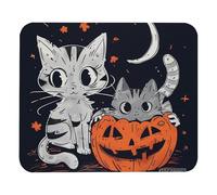 Mouse Pad, Halloween Cat Pumpkin Washable Office Mousepad Ergonomic Mouse Mat For Gamer Home Computer 25X30Cm