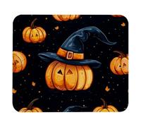 Mouse Pad, Halloween Cute Witch Hat Pumpkin Portable Mouse Mat Soft Gaming Mousepad For Typing Pc Work 25X30Cm