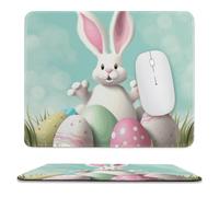Mouse Pad, Happy Easter Eggs Bunny Tail1 Comfortable Mouse Mat Professional Gaming Mousepad For Laptop Office Work 25X30Cm