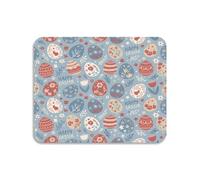 Mouse Pad Happy Easter Eggs Design Gliding Gaming Mouse Pad Modern Table Mat For Laptop Work Office 10X12In