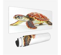 Mouse Pad Hawksbill Design, Turtle Mouse Mat Large 900x400x3mm, Waterproof XXL Mousepad with Seamed Edges and Non-Slip Rubber Base, Office Desk Accessories for Desk Decor, Gamer Gifts for Men,Model939