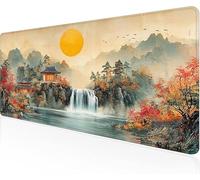 Mouse Pad House Gaming Mouse Pad Landscape Large Desk Mat 1600x800x3mm,Work From Home Essentials Non-Slip Rubber Base Special Textured Water-Resistant Surface Wear-Resistant For Office Laptop Y1-884
