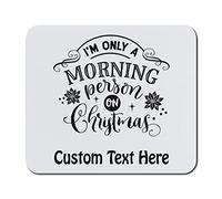Mouse Pad I Am Only Morning Person On Christmas Flower Star Table Pad