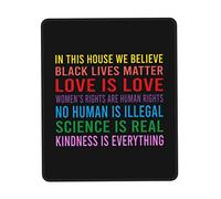 Mouse Pad In This House We Believe Desk Mat Soft Mousepad Comfort Mouse Mats For Office Computers Work 25X30CM