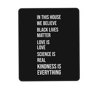 Mouse Pad In This House We Believe Desk Mat Soft Mousepad Comfort Mouse Mats For Work Home Office 25X30CM
