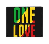Mouse Pad Jamaican Reggae Anti-Slip Rubber Base Gaming Mousepad Stitched Edges Mouse Mat For Desk Pc Computer 25X30Cm