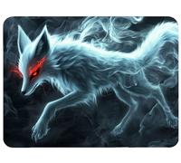 Mouse Pad Japan Mouse Mat 16.5x13.7in Desk Mat Office Accessories Improves Speed and Accuracy Mousepad with Stitched Edges and Anti Slip Rubber Base for Esport, Gaming, Gifts, Fox Desk Pad, Model195