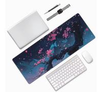 Mouse Pad Japan Mouse Mat Tree Extra Large Desk Mat 55.1x23.6inch,Large XXL Mousepad Non-Slip Rubber Base,Office Desk Mousemat Stitched Edges Accessories for Office Decor,Gifts for Women 0E-734