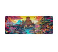 Mouse Pad Japanese Fantasy Palac Extended Mouse Pad 30x80cm Desk Mat for Gaming Sensors Low Surface Friction Non Slip Mac And PC Gaming Accessories