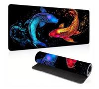 Mouse Pad, Koi Dream Mouse Mat, Extended Large Mousepad with Non-Slip Rubber Base, Comfortable Keyboard Pad, Office Desk Mat with Stitched Edges, Long MousPad Waterproof, 27.5x11.8x0.12 inch 0A0-387