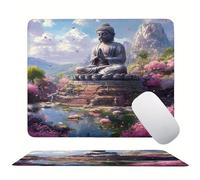 Mouse Pad Landscape Zen, Mini Gaming Mouse Pad 300x250mm, Non-Slip Rubber Base for Stable Grip on Smooth Surfaces, Improved Precision and Speed, with Anti-Fray Stitched Edges Gifts for Men s0z-242
