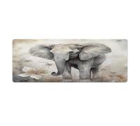 Mouse Pad Laptop Desk Pad Mousemats Mouse Mat Animals Cute Elephant Printed for Office And Home